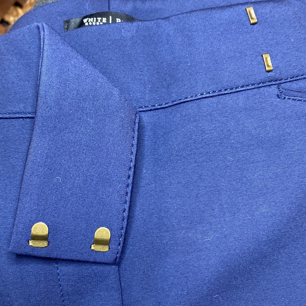 NWT White House Black Market Navy Boot Cut Stretch Slacks Pants Size 8 - Picture 6 of 8